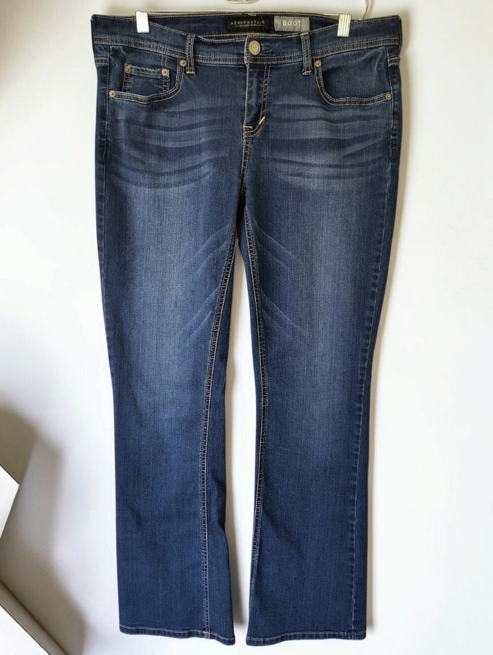 Aéropostale Bootcut Jeans Women's Size 12 Regular medium Wash Denim Y2K Western